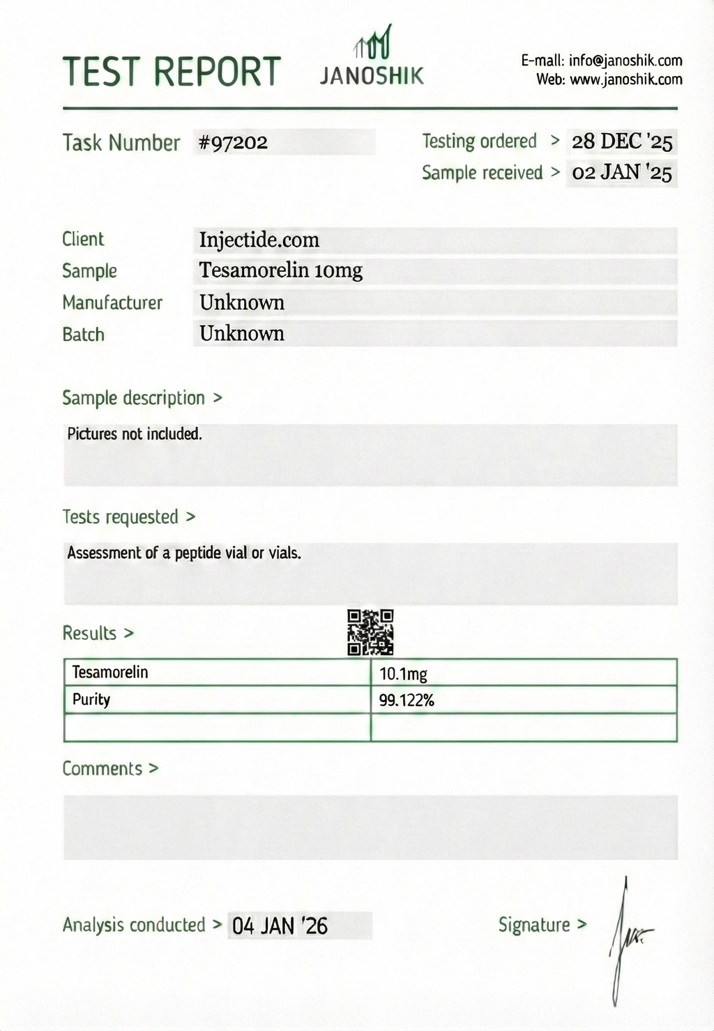 Tesamorelin 10mg