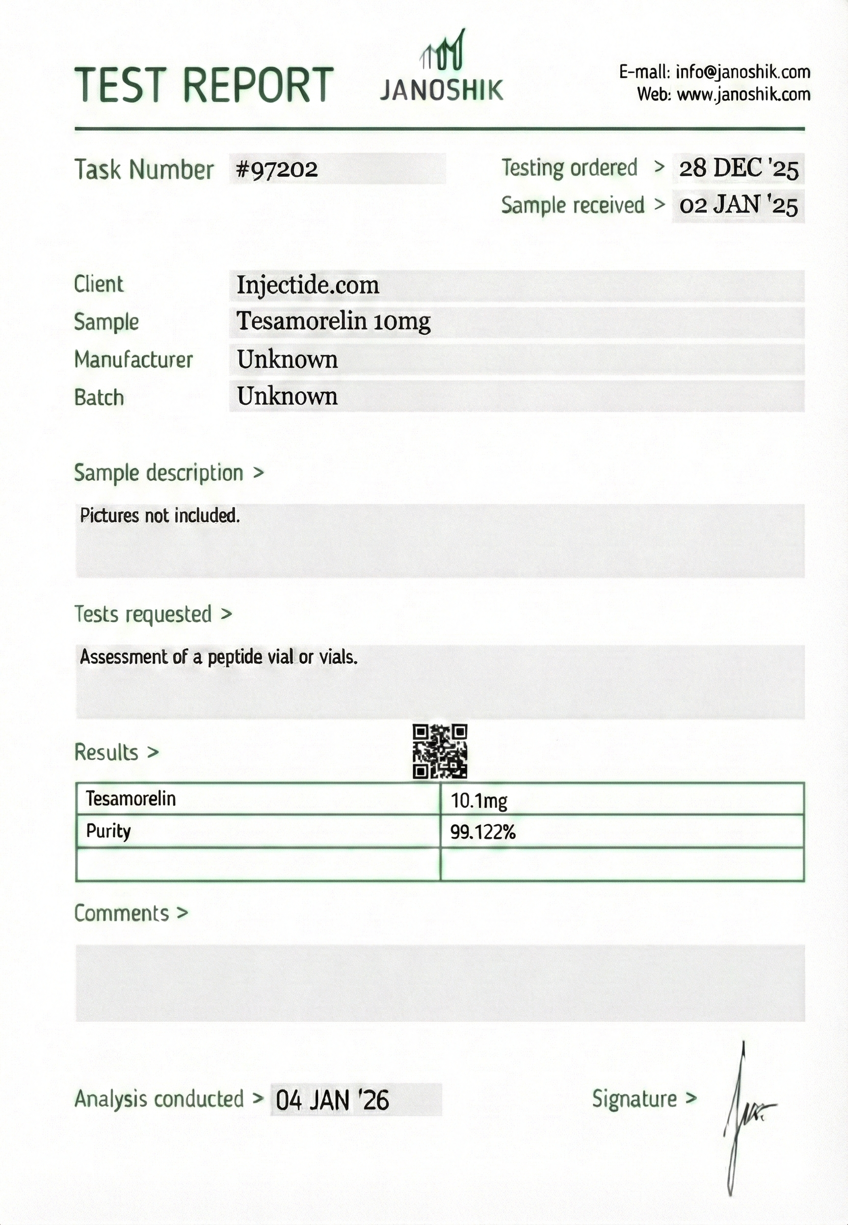 Tesamorelin 10mg